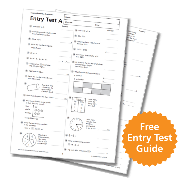 essential mental arithmetic entry test v5